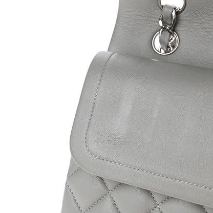 Chanel Lambskin Quilted Medium Double Flap Grey 5 of 6