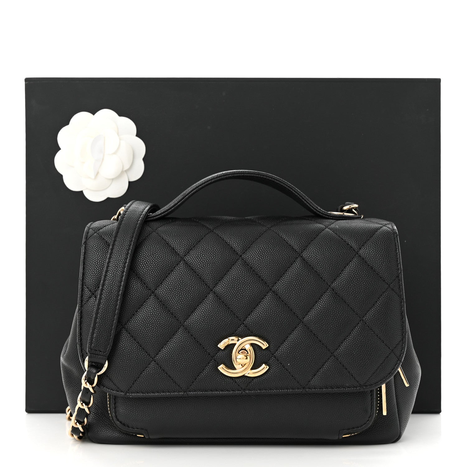 Chanel Caviar Quilted Medium Business Affinity Flap Black 12 of 12