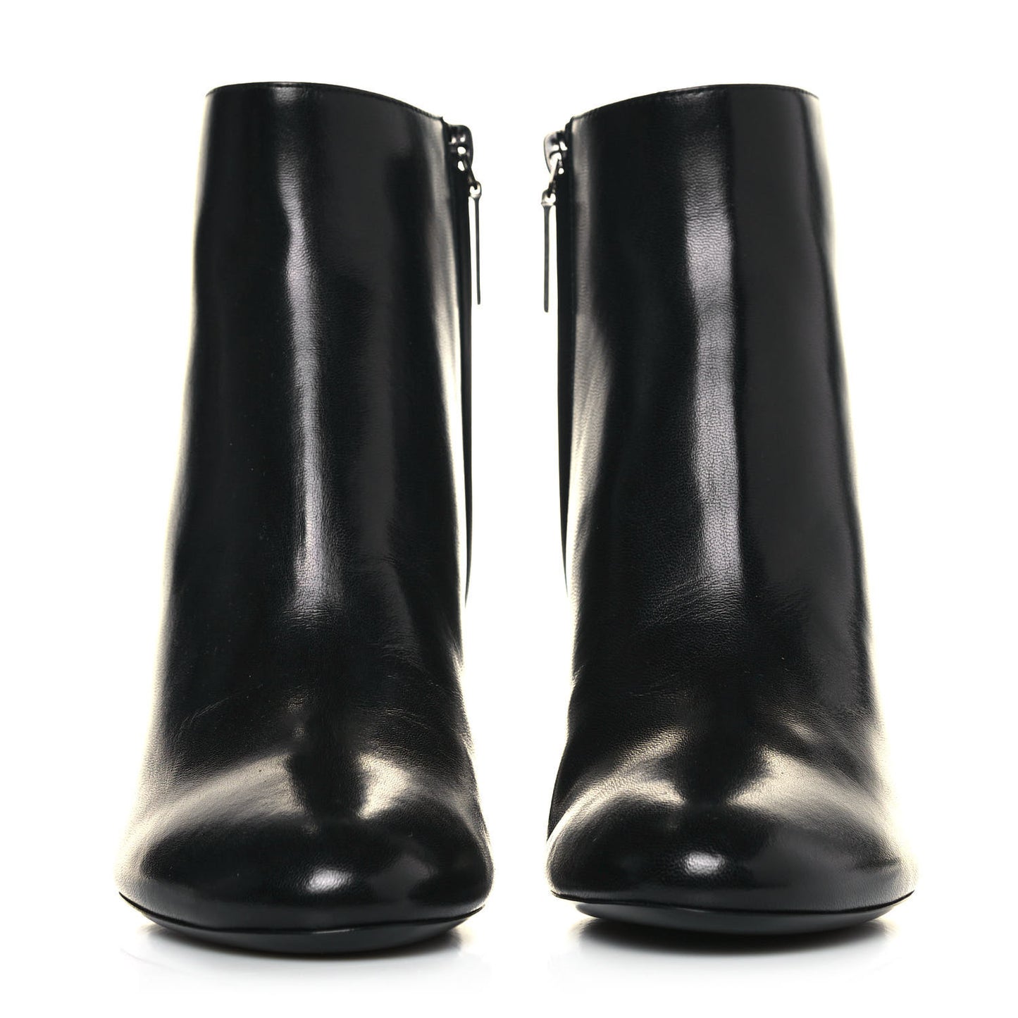 Calfskin Loulou 70 Ankle Boots 35.5 Black