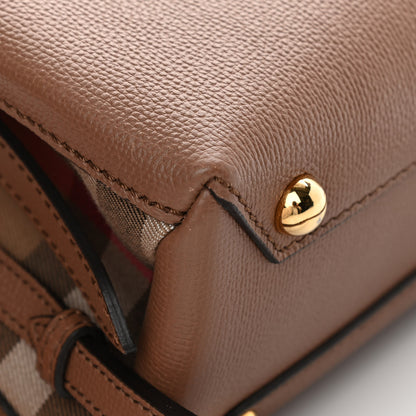 Burberry Derby Calfskin House Check Small Camberley Dark Sand 12 of 13