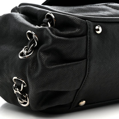 Chanel Caviar Diagonal Ligne Flap Black 9 of 10