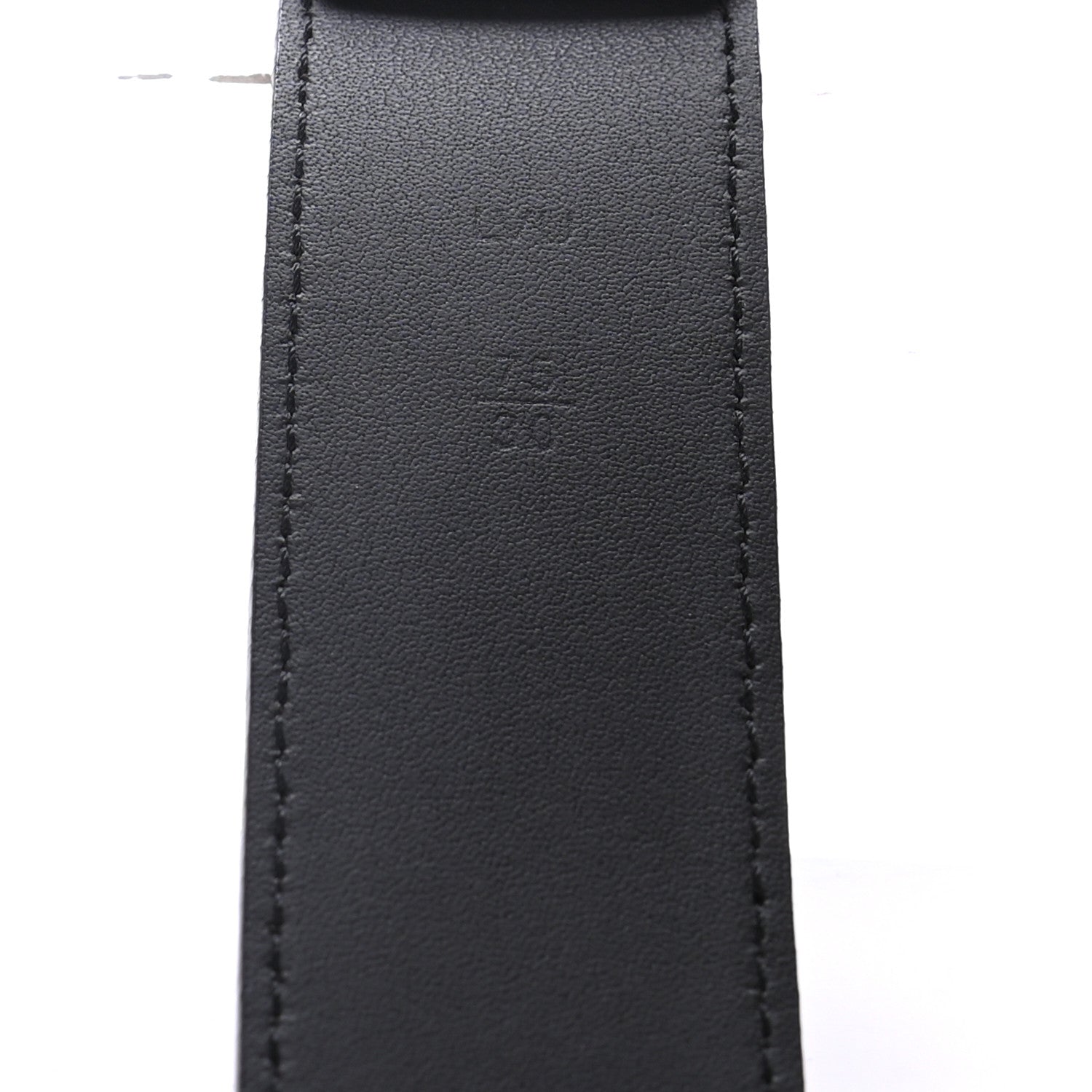Louis Vuitton Calfskin 35mm Pont Neuf Belt 75 30 Black 5 of 7