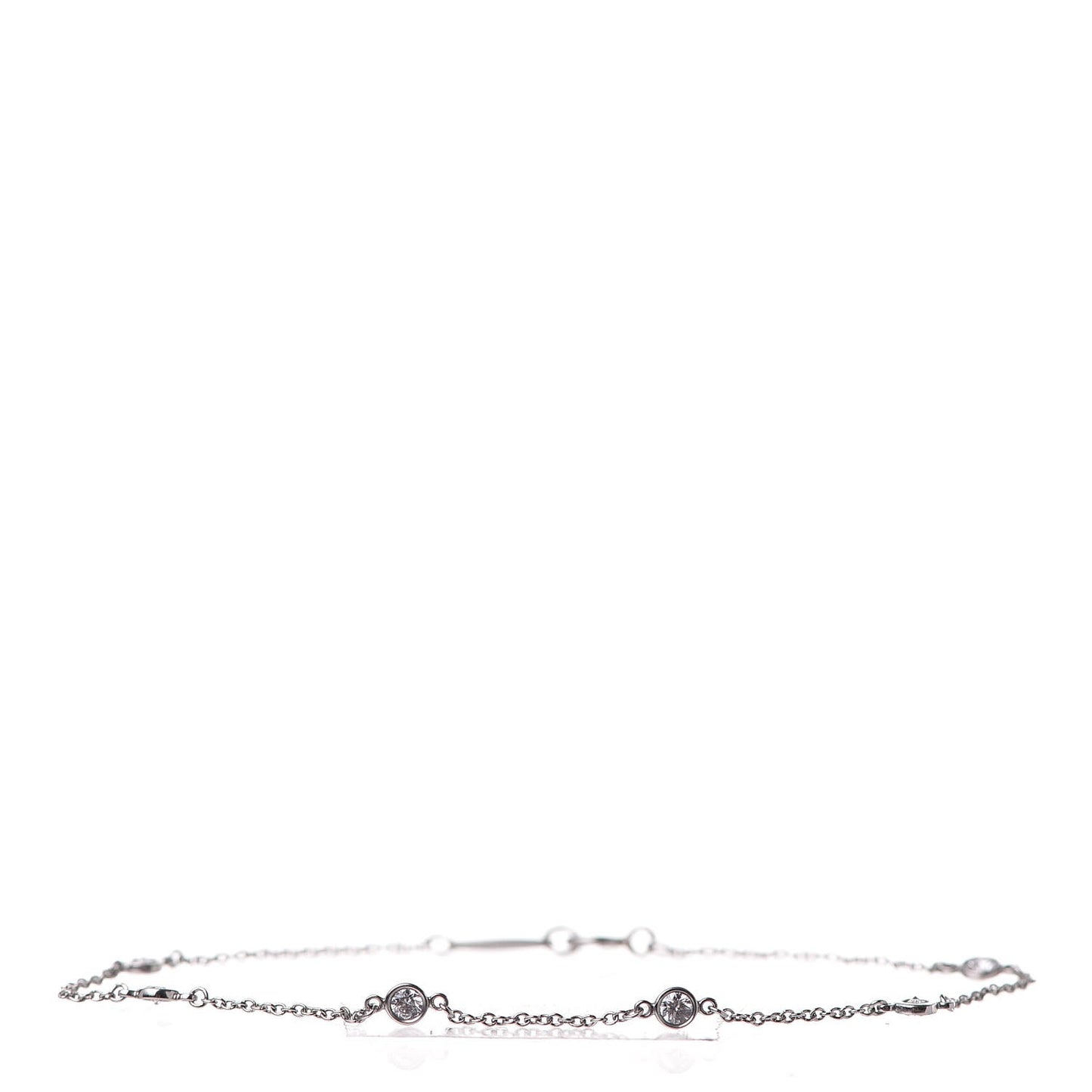 Platinum Diamond .30ctw Elsa Peretti Diamonds by the Yard Station Bracelet