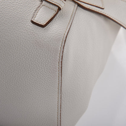 Prada Vitello Daino Cinch Backpack Talco 12 of 12
