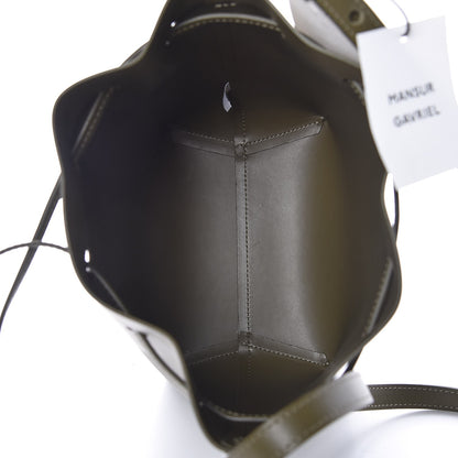Mansur Gavriel Calfskin Mini Bucket Bag Olive 5 of 7