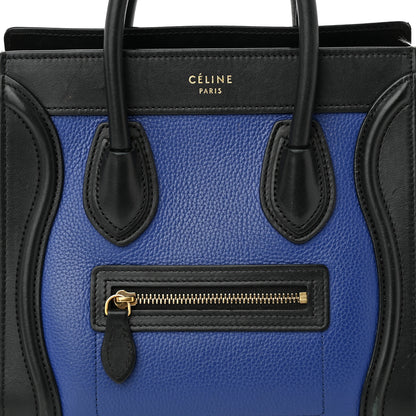 Celine Smooth Drummed Calfskin Nano Tri-Color Luggage Indigo 7 of 16
