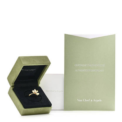Van Cleef & Arpels 18K Yellow Gold Diamond Small Frivole Ring 51 5.75 6 of 6