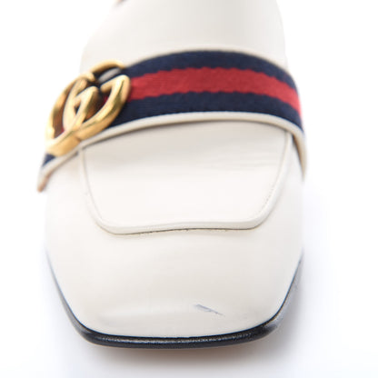 Gucci Calfskin Web Peyton Loafers 38.5 Mystic White 11 of 15