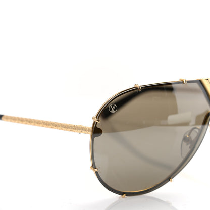 Louis Vuitton Metal LV Drive Sunglasses Z0897W Black Gold 7 of 8