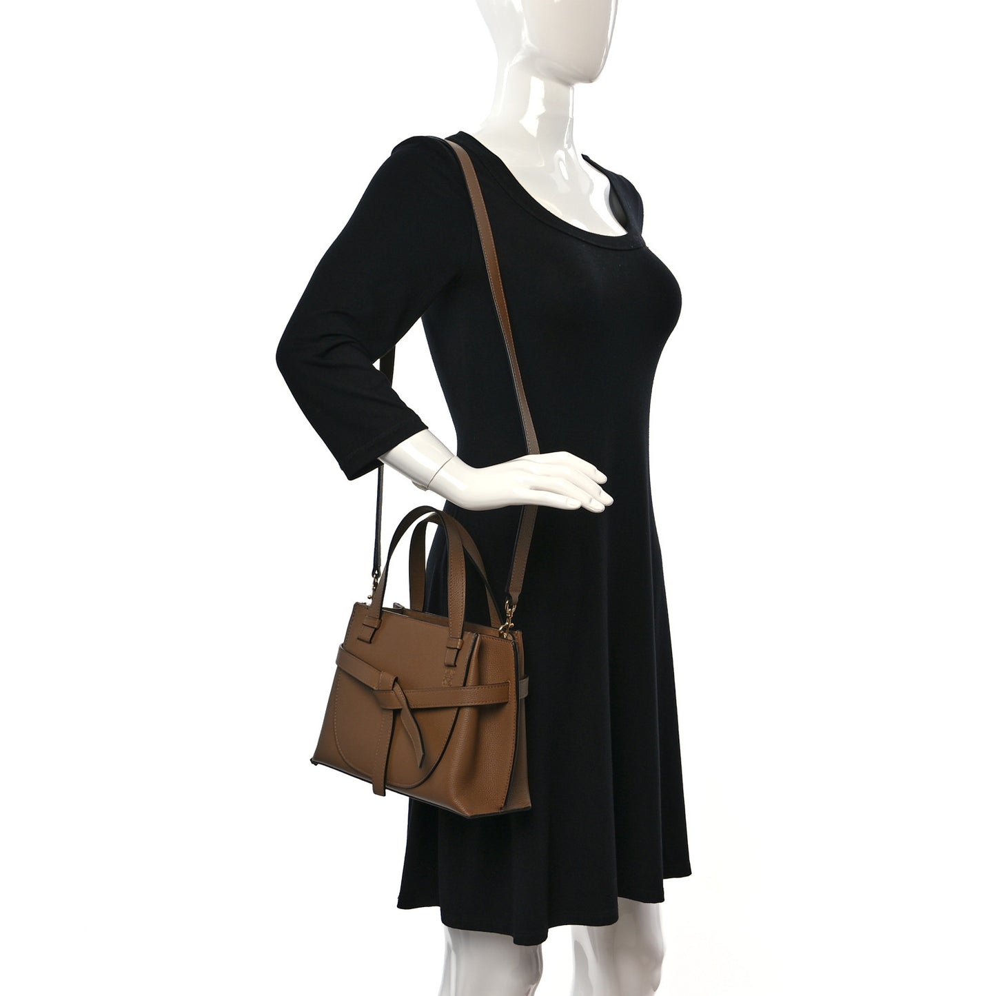 Calfskin Mini Gate Tote Oak