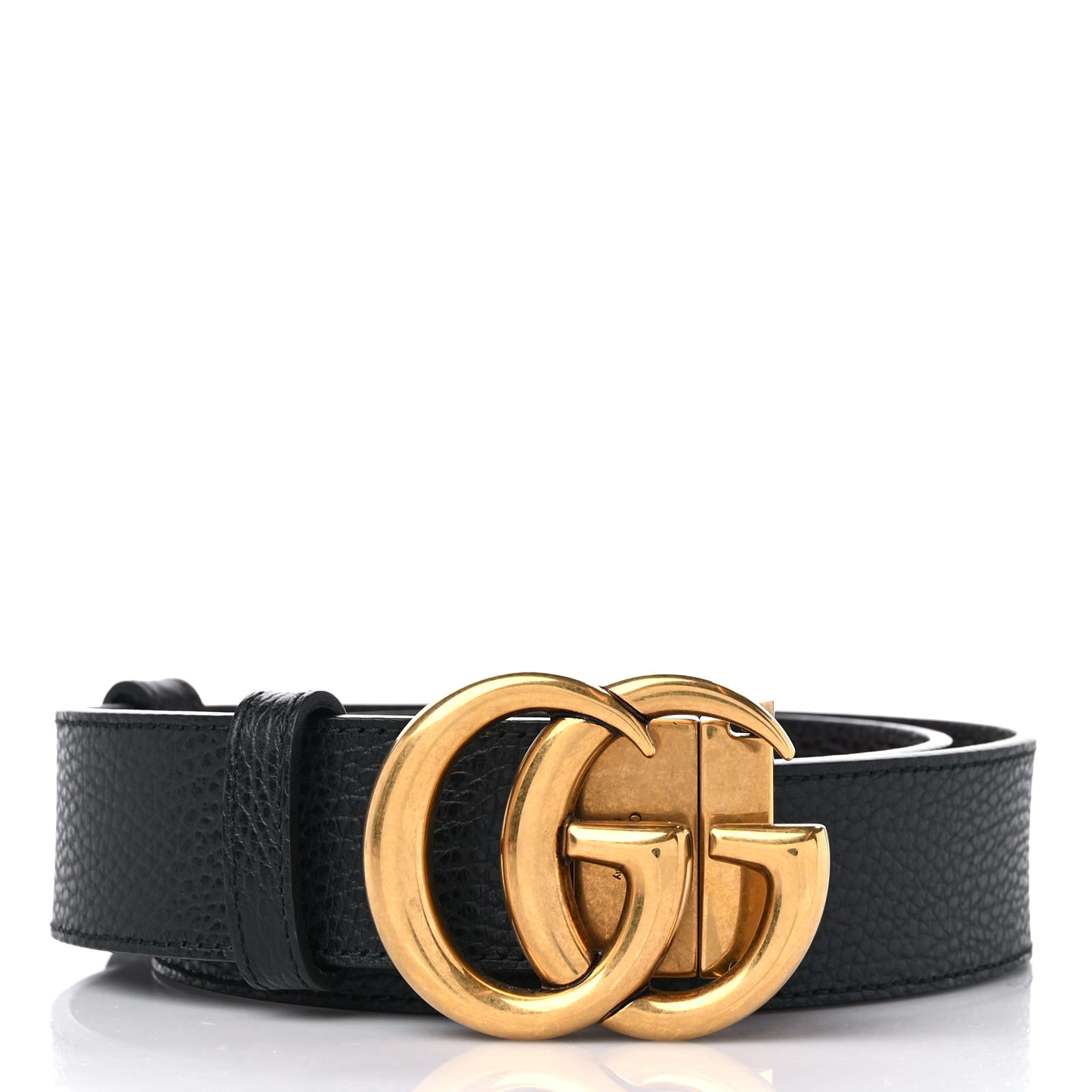 Calfskin Double G Reversible 37mm Belt 85 34 Black Cocoa