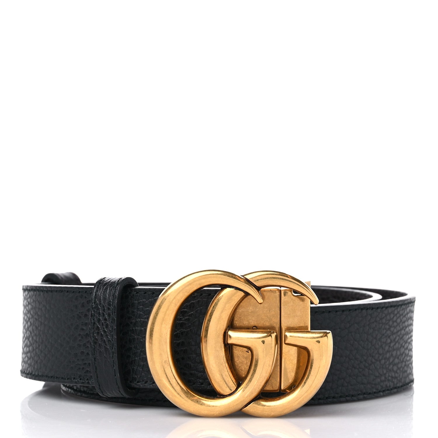 Gucci Calfskin Double G Reversible 37mm Belt 85 34 Black Cocoa 2 of 5