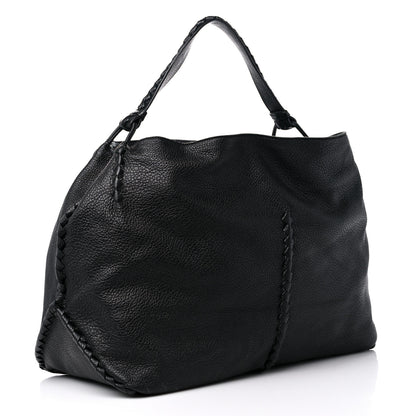 Bottega Veneta Washed Cervo Deerskin Large Hobo Black 3 of 11
