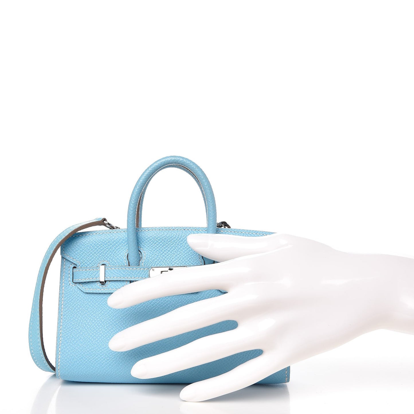 Epsom Micro Birkin 15 Celeste