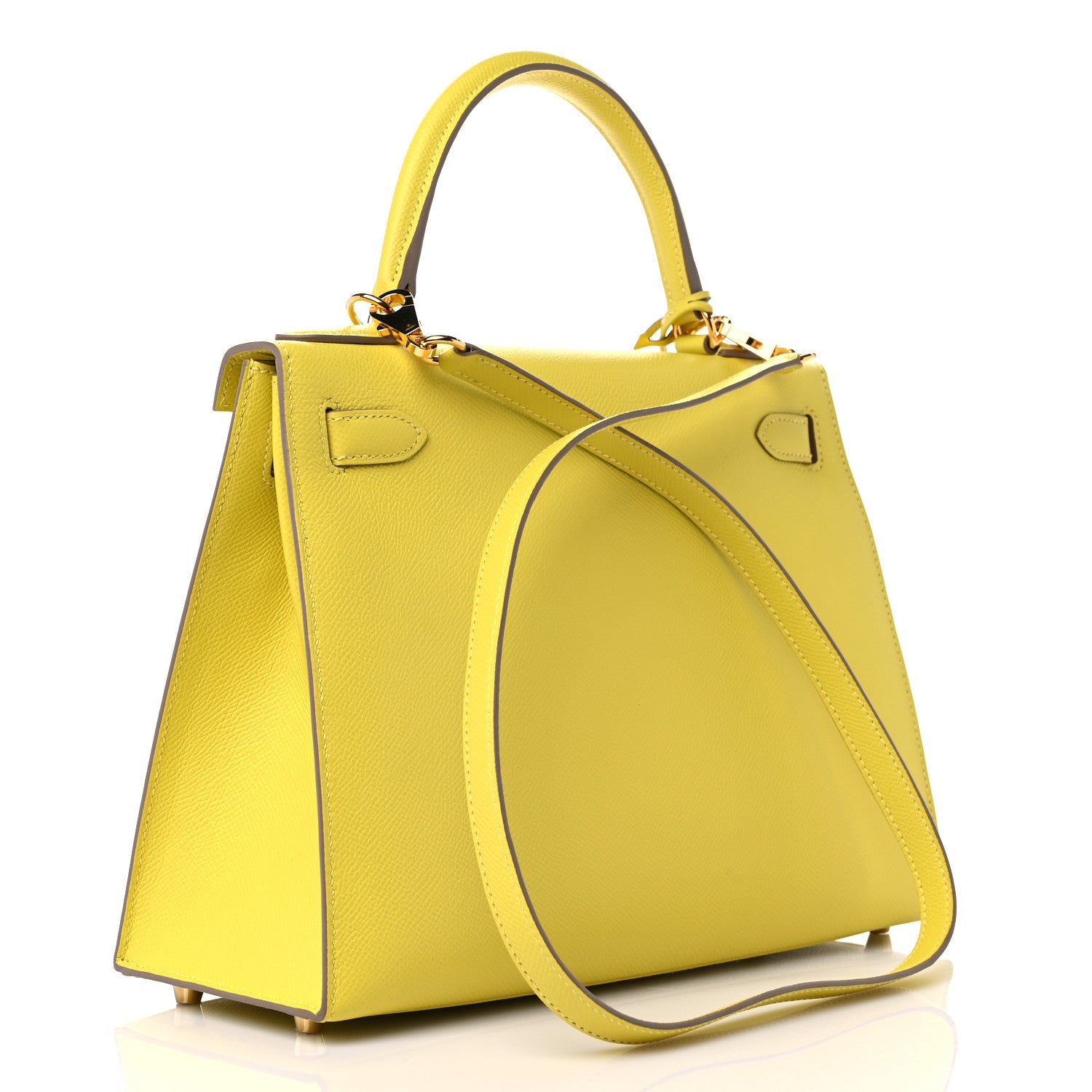 Hermes Epsom Kelly Sellier 28 Lime 3 of 14