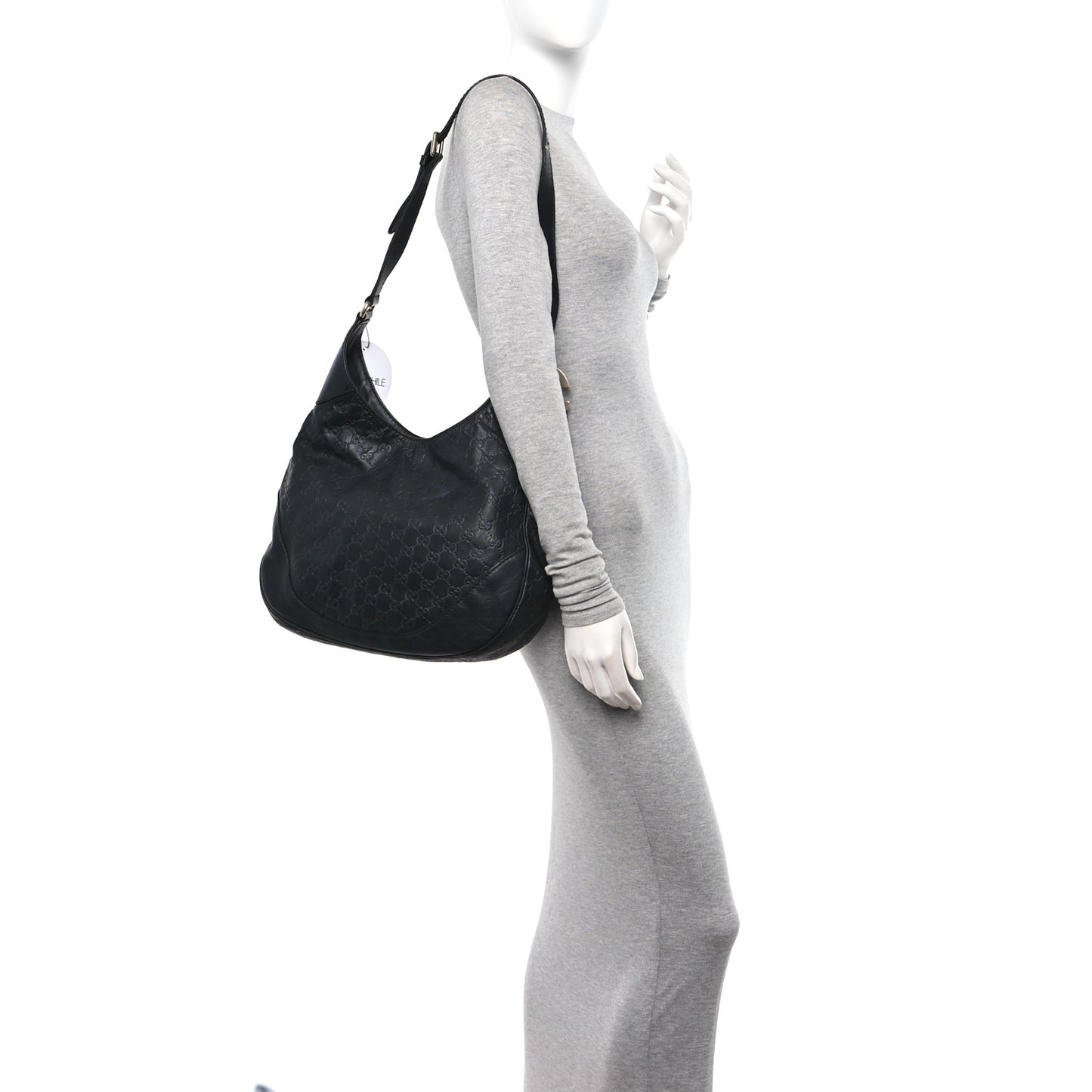 Guccissima Medium Charlotte Hobo Black