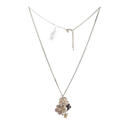 Chanel Pearl CC Camellia Flower Necklace Gold 1 of 6