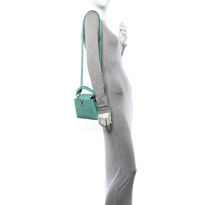 Louis Vuitton Taurillon Mini Capucines Miami Green 2 of 9