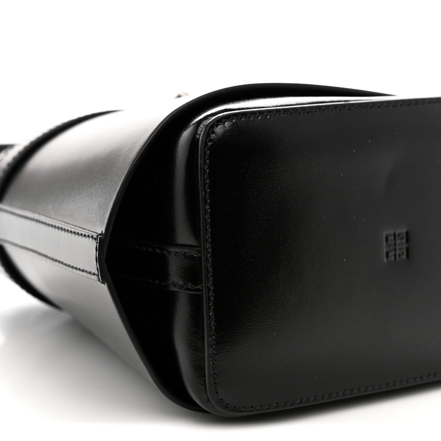 Givenchy Box Calfskin Shark Lock Bucket Bag Black 8 of 9
