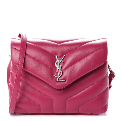 Saint Laurent Calfskin Y Quilted Monogram Toy Loulou Crossbody Bag Freesia 1 of 11
