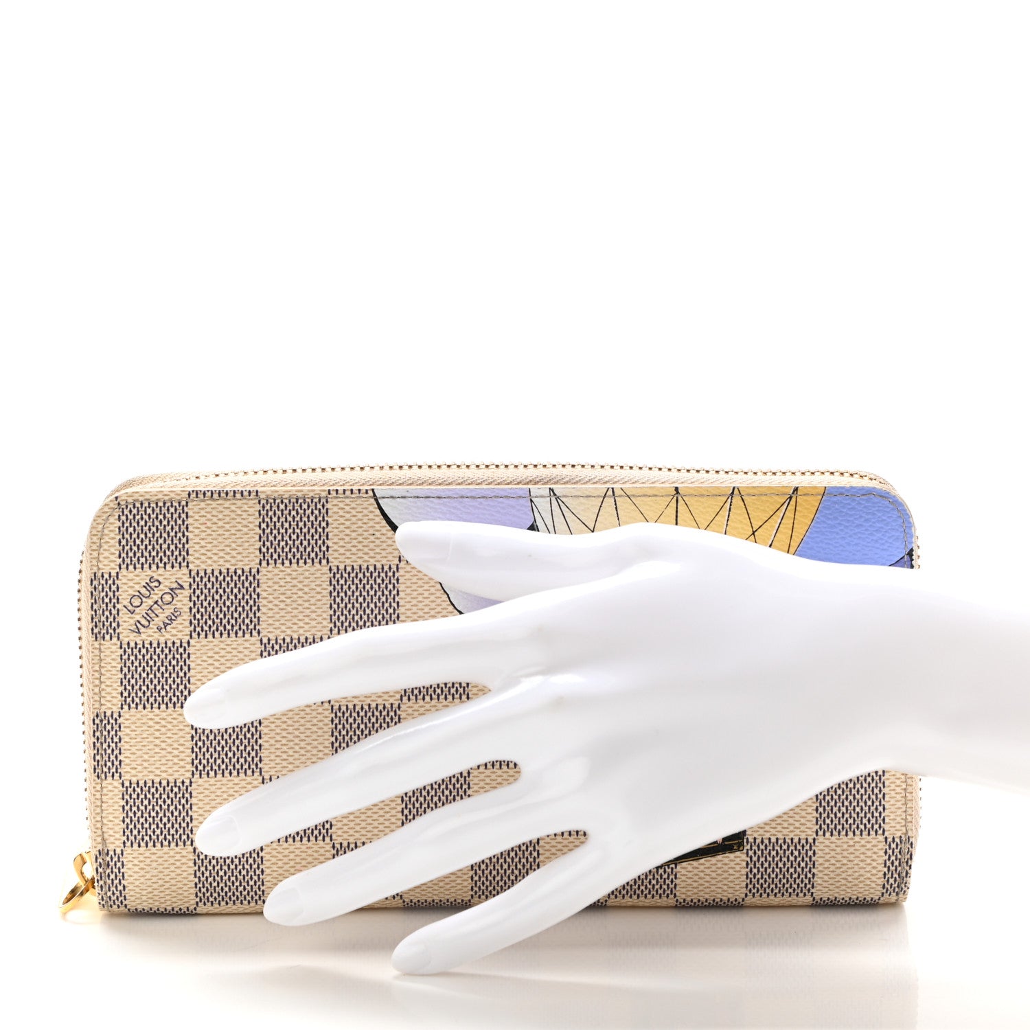 Louis Vuitton Damier Azur Illustre Zippy Wallet 2 of 10