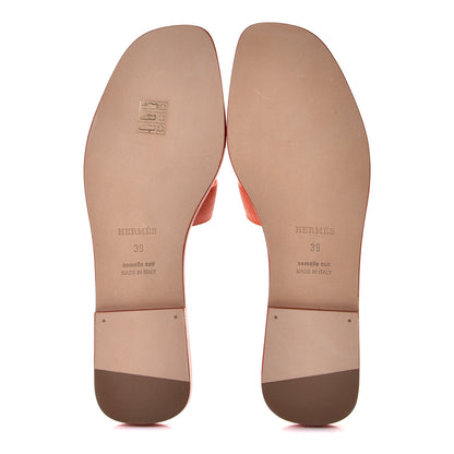 Hermes Epsom Oran Sandals 39 Orange Poppy 7 of 10
