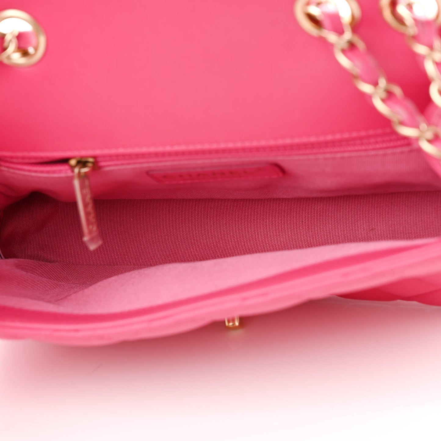 Lambskin Quilted Mini Mademoiselle Chic Flap Pink