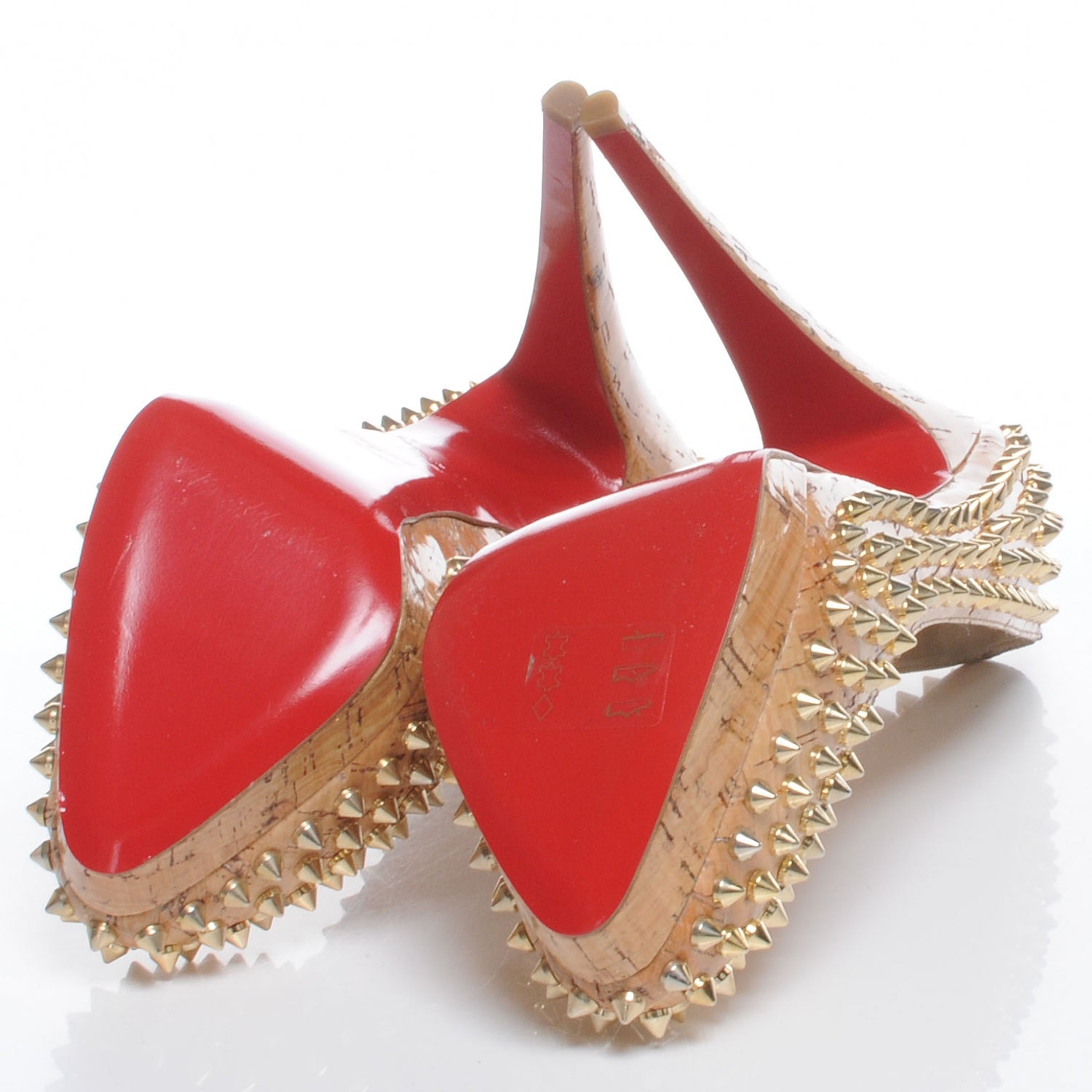 Christian Louboutin Cork Alti 160 Pumps 41.5 Natural Gold 5 of 6