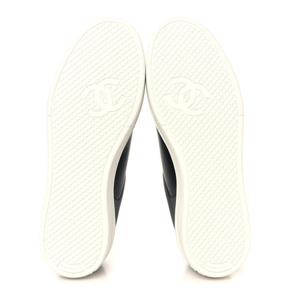 Chanel Calfskin CC Womens Sneakers 37 Black 6 of 8