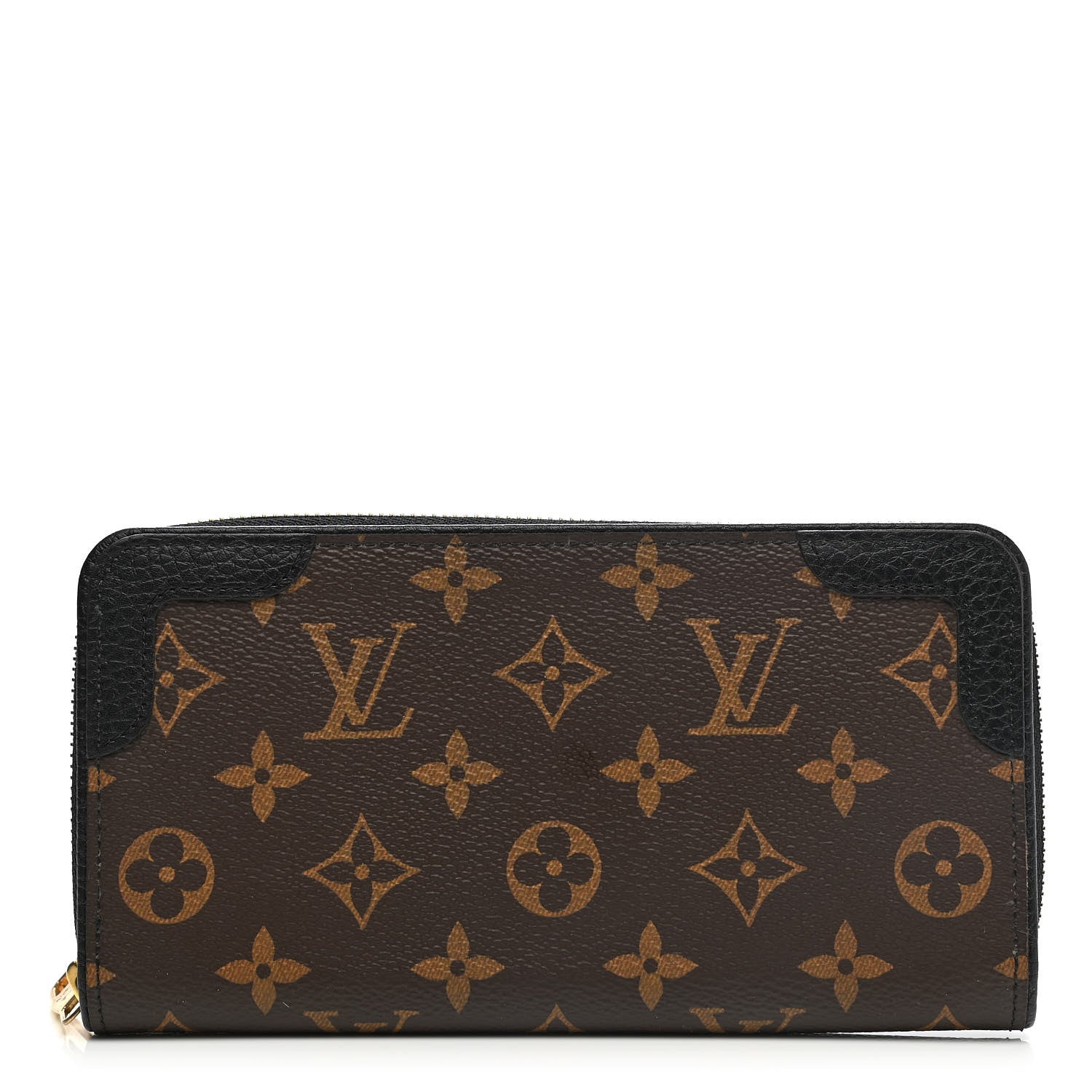 Louis Vuitton Monogram Zippy Retiro Wallet Black 1 of 9
