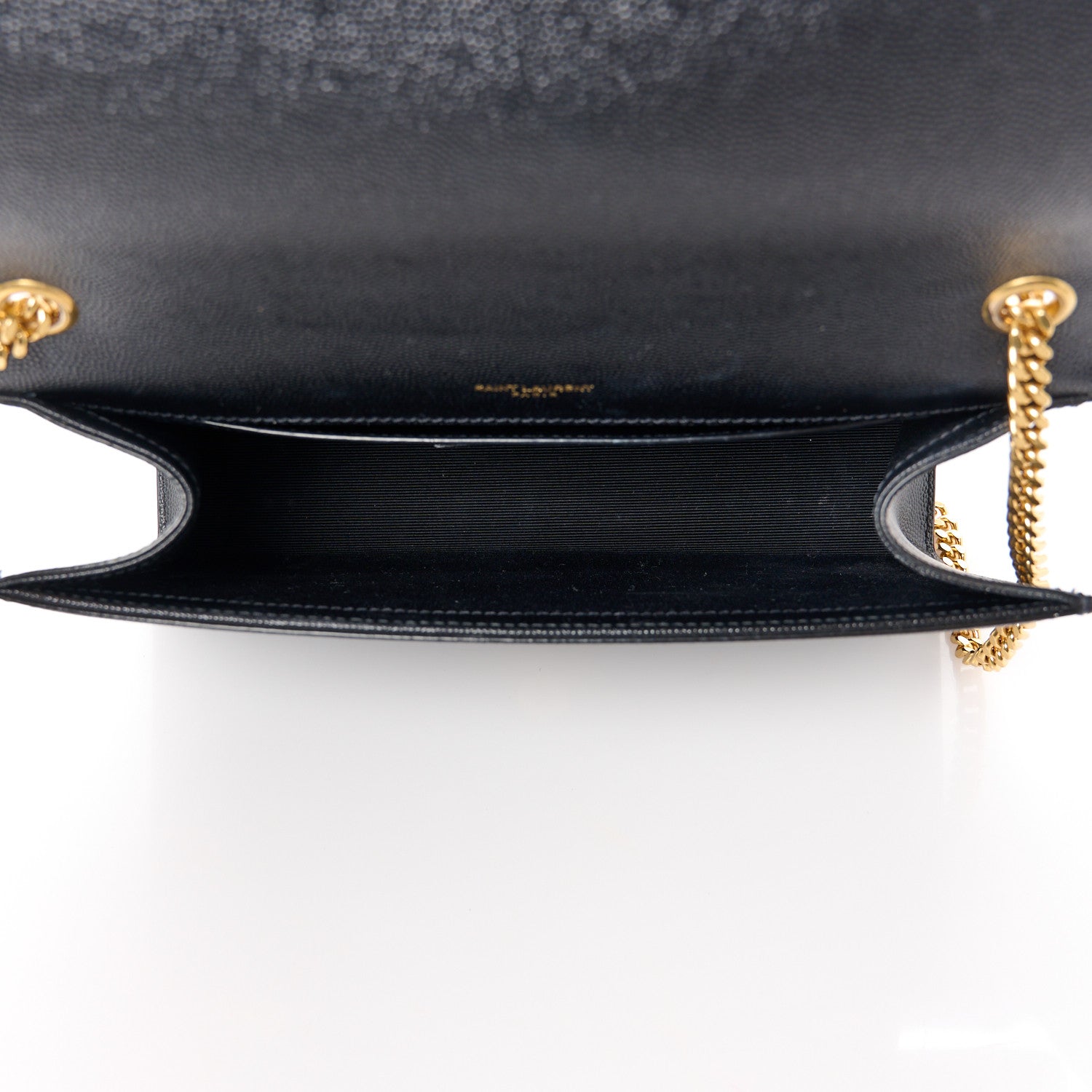 Saint Laurent Grain De Poudre Medium Classic Monogram Kate Satchel Black 5 of 11