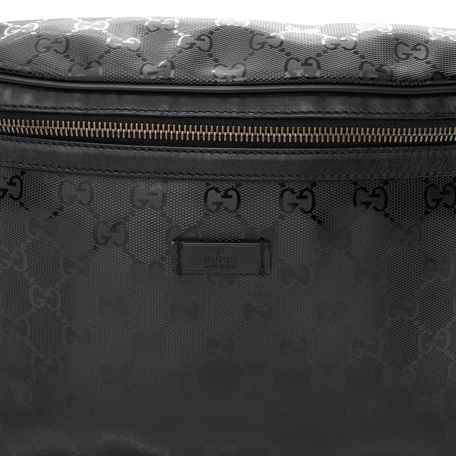 Gucci Imprime Monogram Belt Bag Black 8 of 10