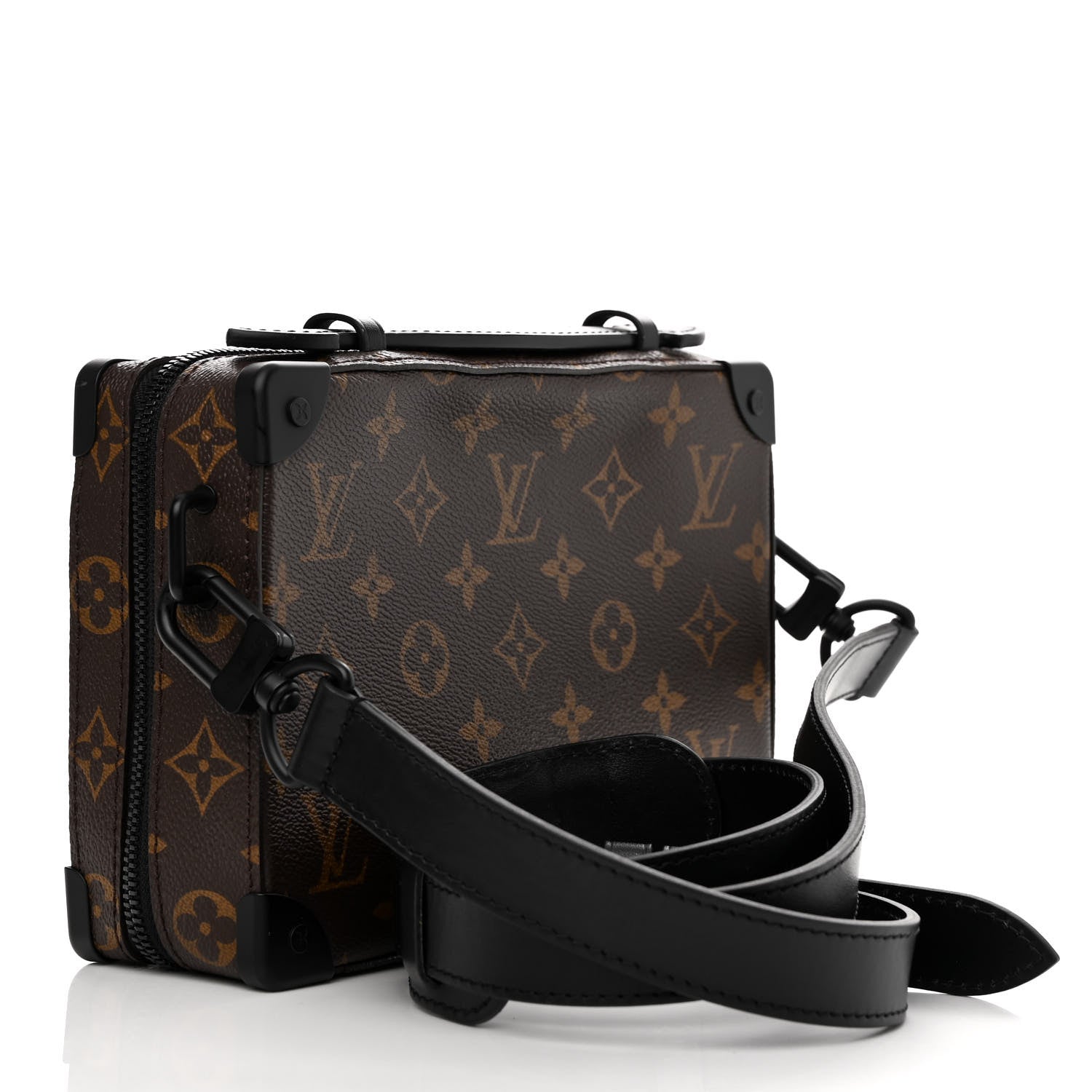 Louis Vuitton Monogram Macassar Handle Soft Trunk Black 3 of 9