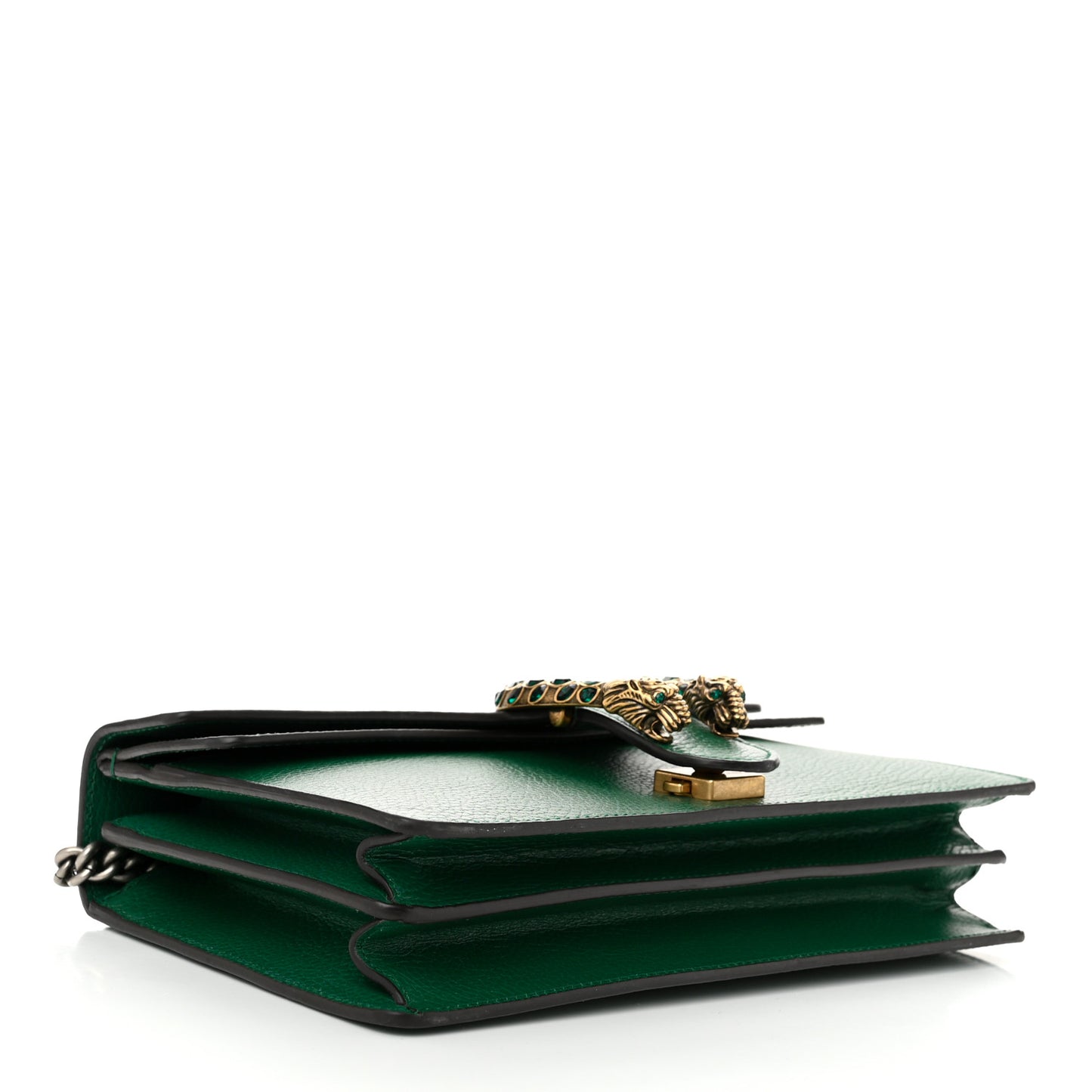 Pebbled Calfskin Small Dionysus Shoulder Bag Emerald