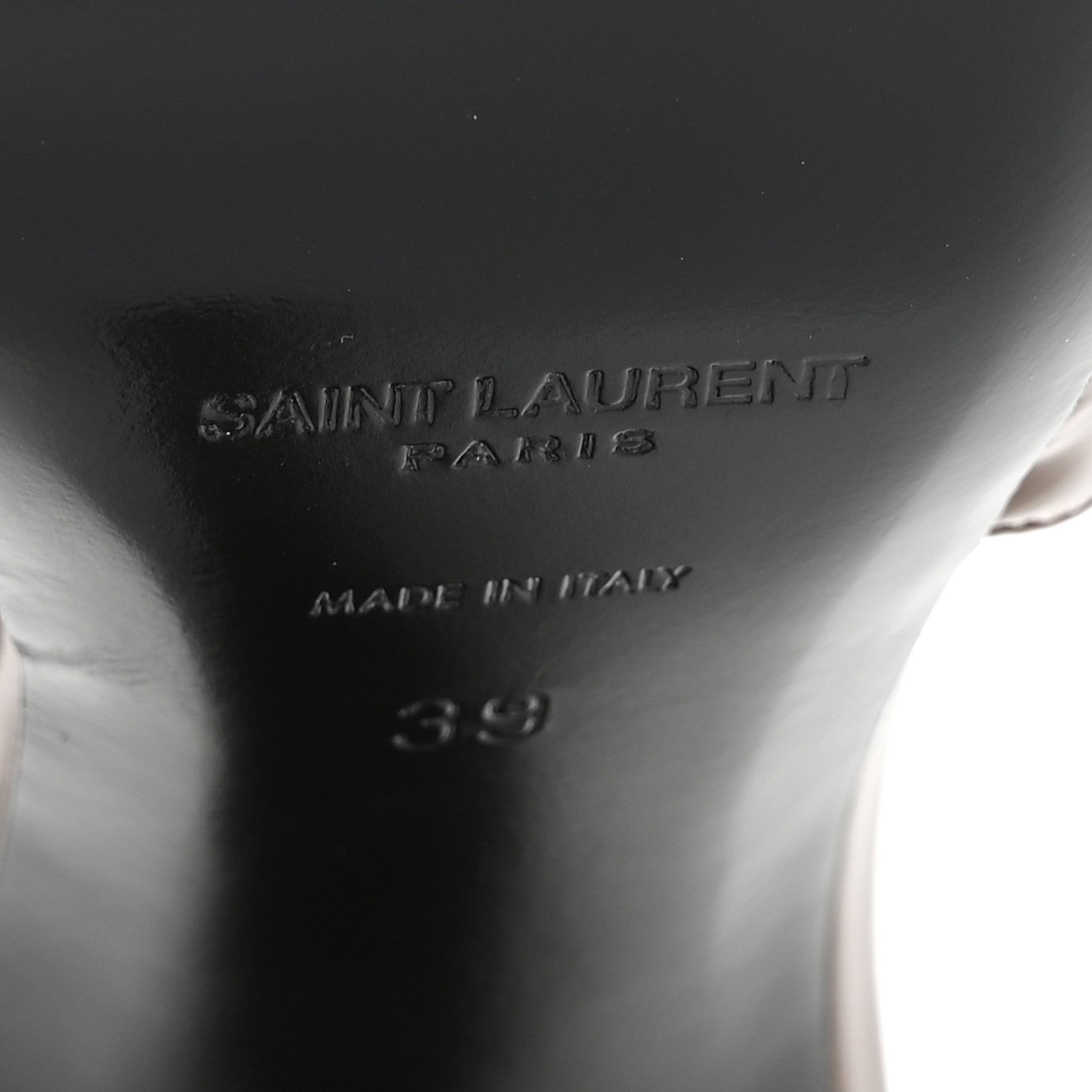 Saint Laurent Patent Vendome Slingback Pumps 39 Soil Brown 7 of 10