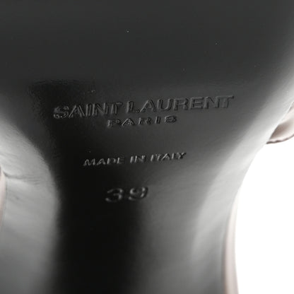 Saint Laurent Patent Vendome Slingback Pumps 39 Soil Brown 7 of 10
