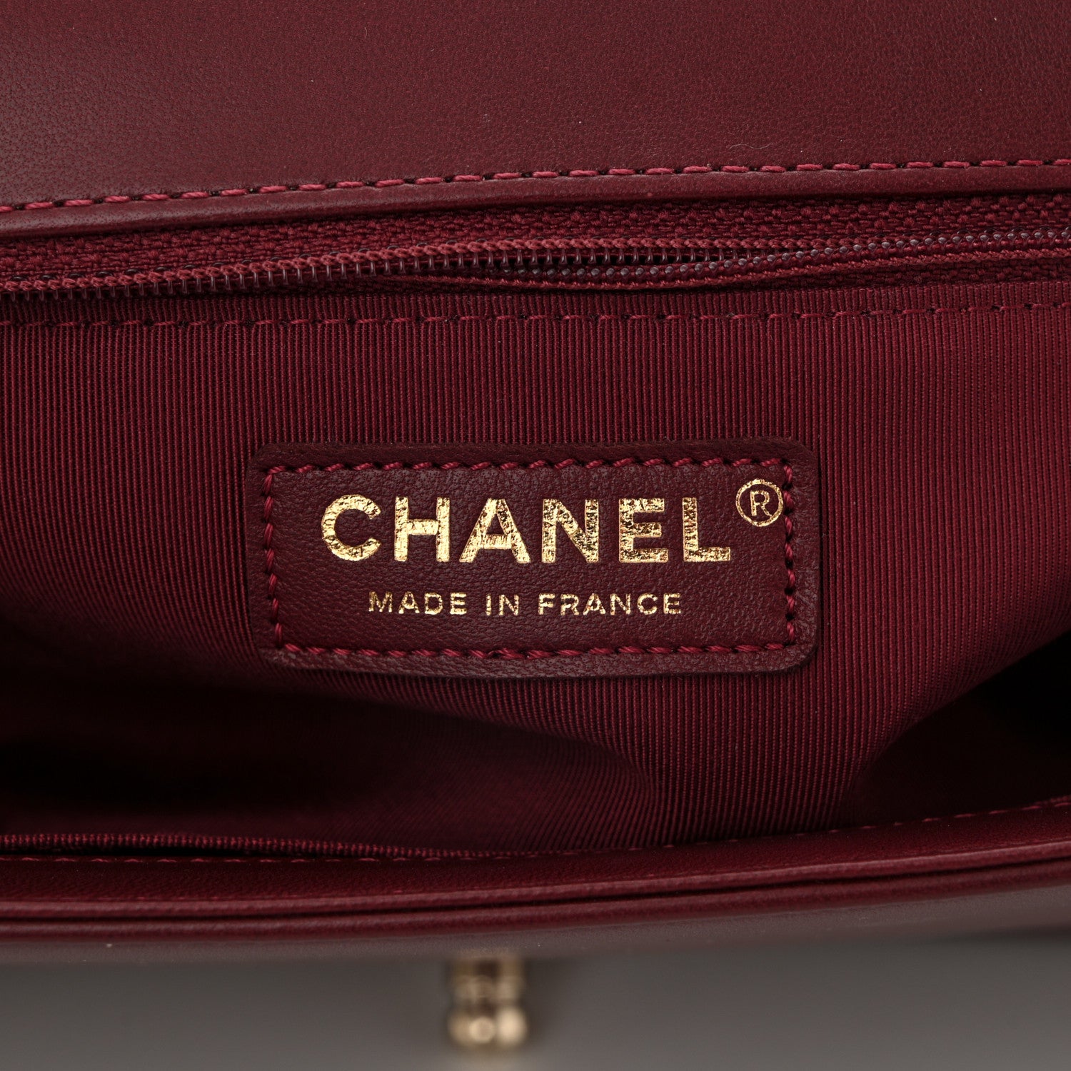 Chanel Lambskin Quilted New Medium Boy Flap Dark Red 6 of 13