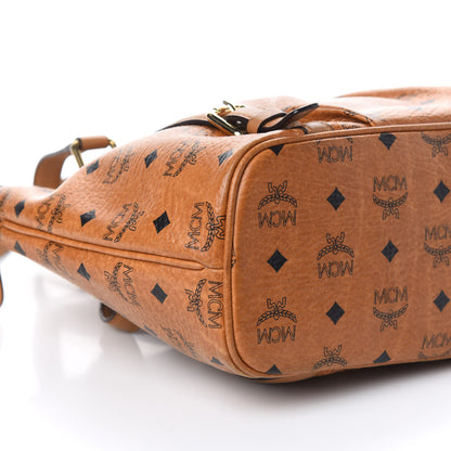MCM Visetos Essentials Shopper Tote Cognac 9 of 10