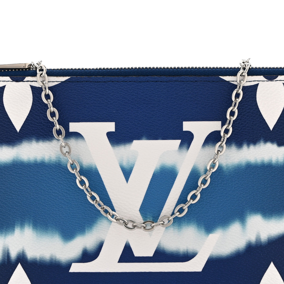 Louis Vuitton Monogram Giant Escale Double Zip Pochette Blue 8 of 10