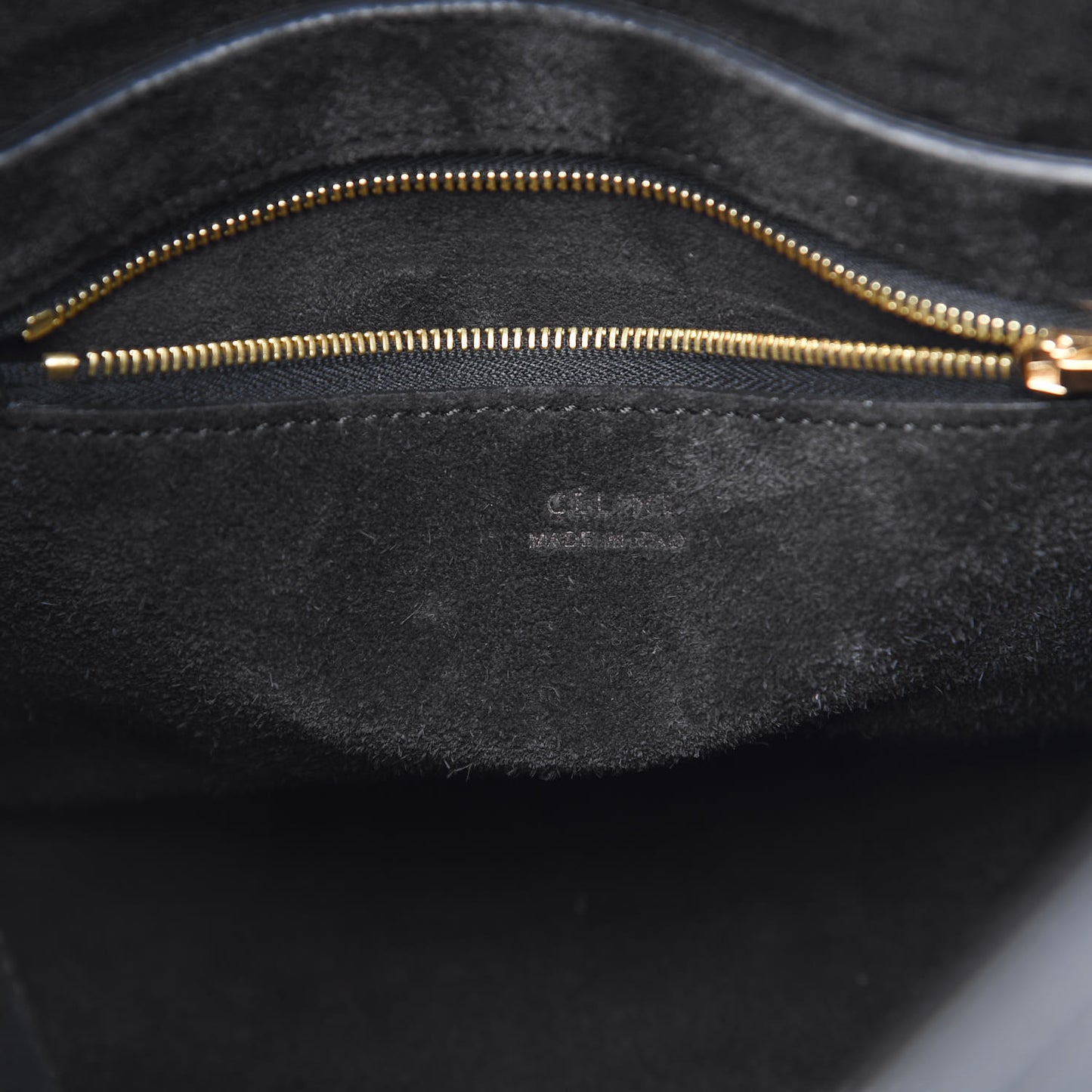 Soft Grained Calfskin Small Sangle Bucket Bag Black
