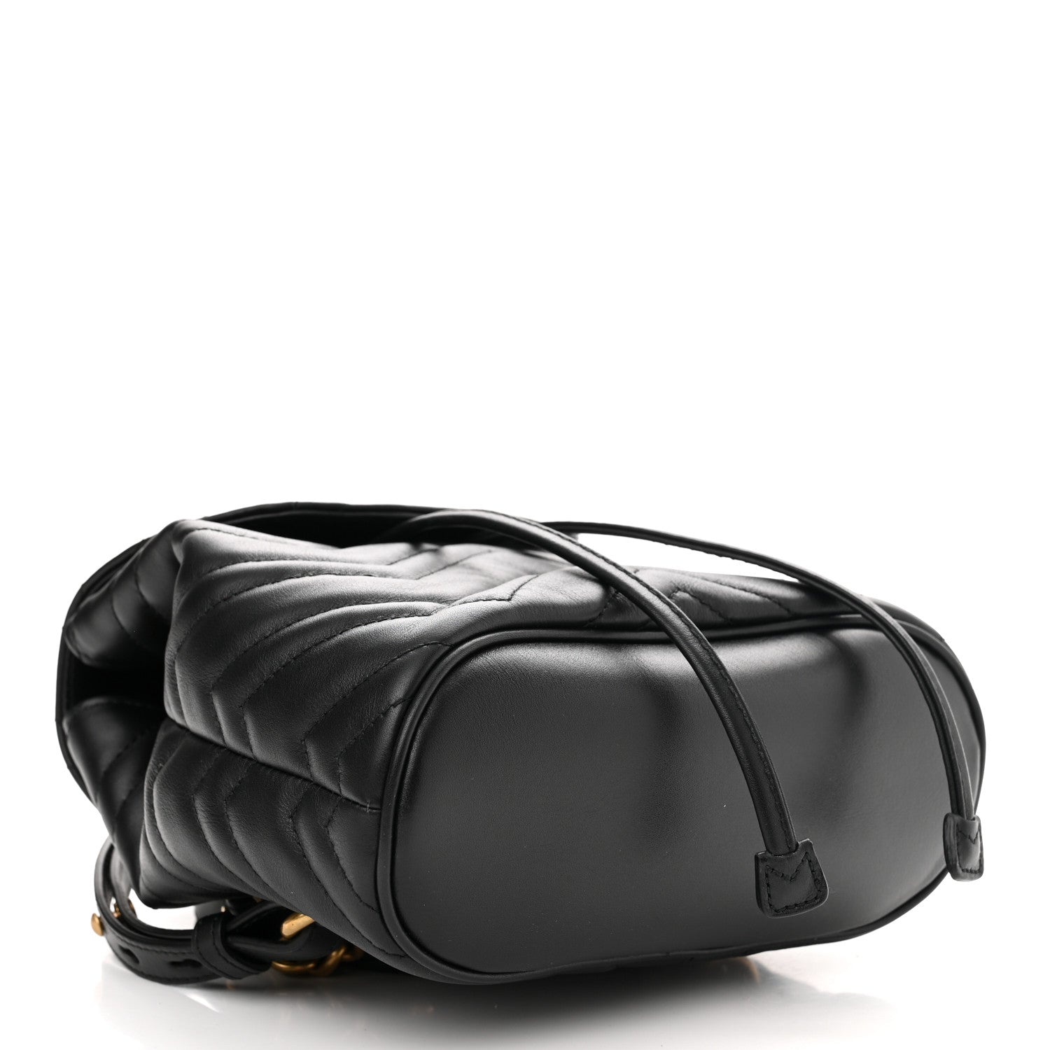 Gucci Calfskin Matelasse GG Marmont Flap Backpack Black 4 of 11
