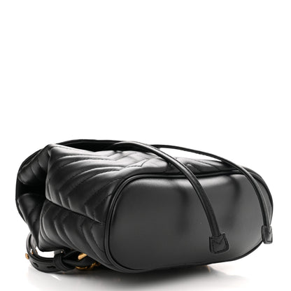 Gucci Calfskin Matelasse GG Marmont Flap Backpack Black 4 of 11