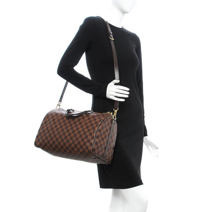 Louis Vuitton Damier Ebene Speedy Bandouliere 35 2 of 21