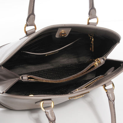 Prada Saffiano Lux Open Promenade Tote Argilla 5 of 10