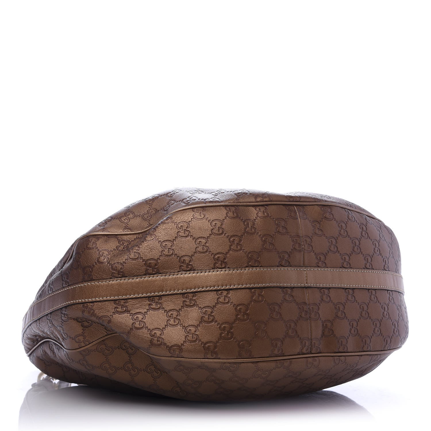 Gucci Metallic Guccissima Large GG Twins Hobo Bronze 4 of 10