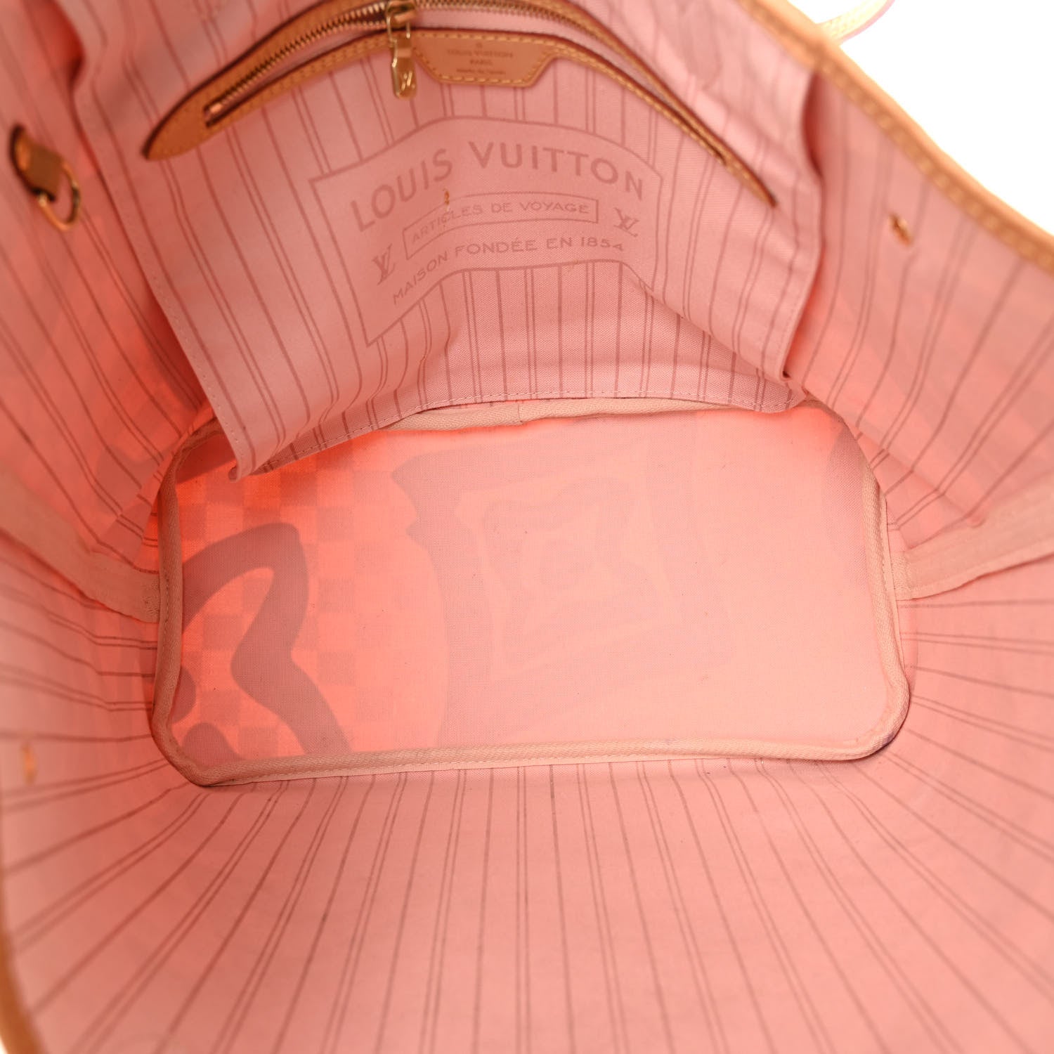 Louis Vuitton Damier Azur Tahitienne Neverfull MM 6 of 12