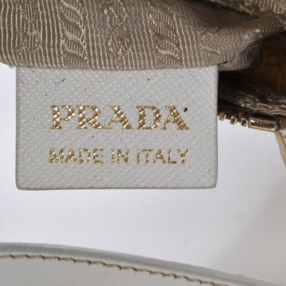 Prada Tessuto Nylon Saffiano Logo Crossbody Bag Talco 6 of 14