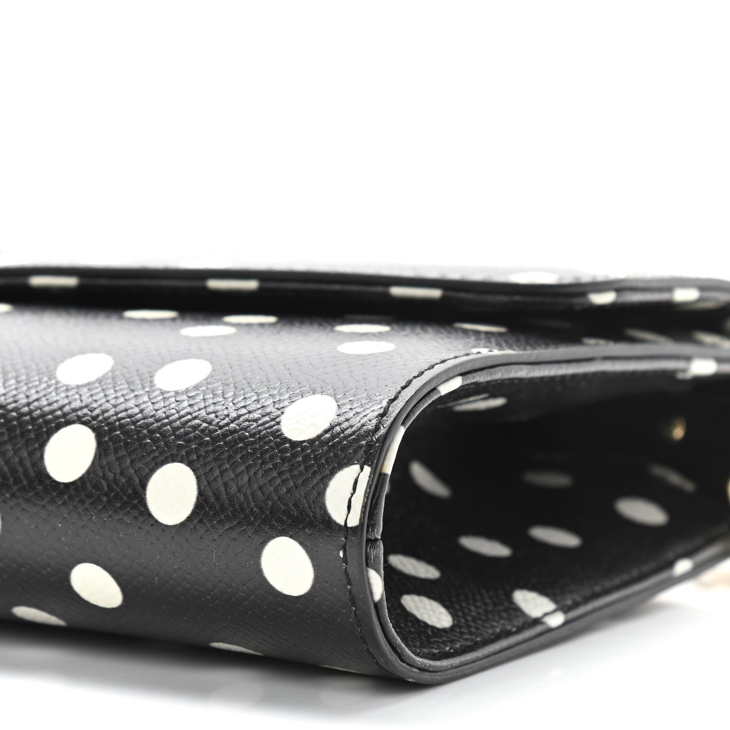 Dolce & Gabbana Dauphine Polka Dot Print Shoulder Bag Black 6 of 9