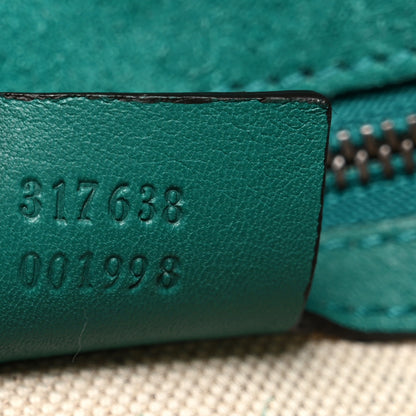 Gucci Patent Large Bright Bit Clutch Shocking Green 7 of 8