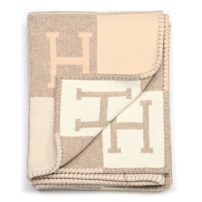 Hermes Wool Cashmere Avalon III Blanket Coco Camomille 2 of 3